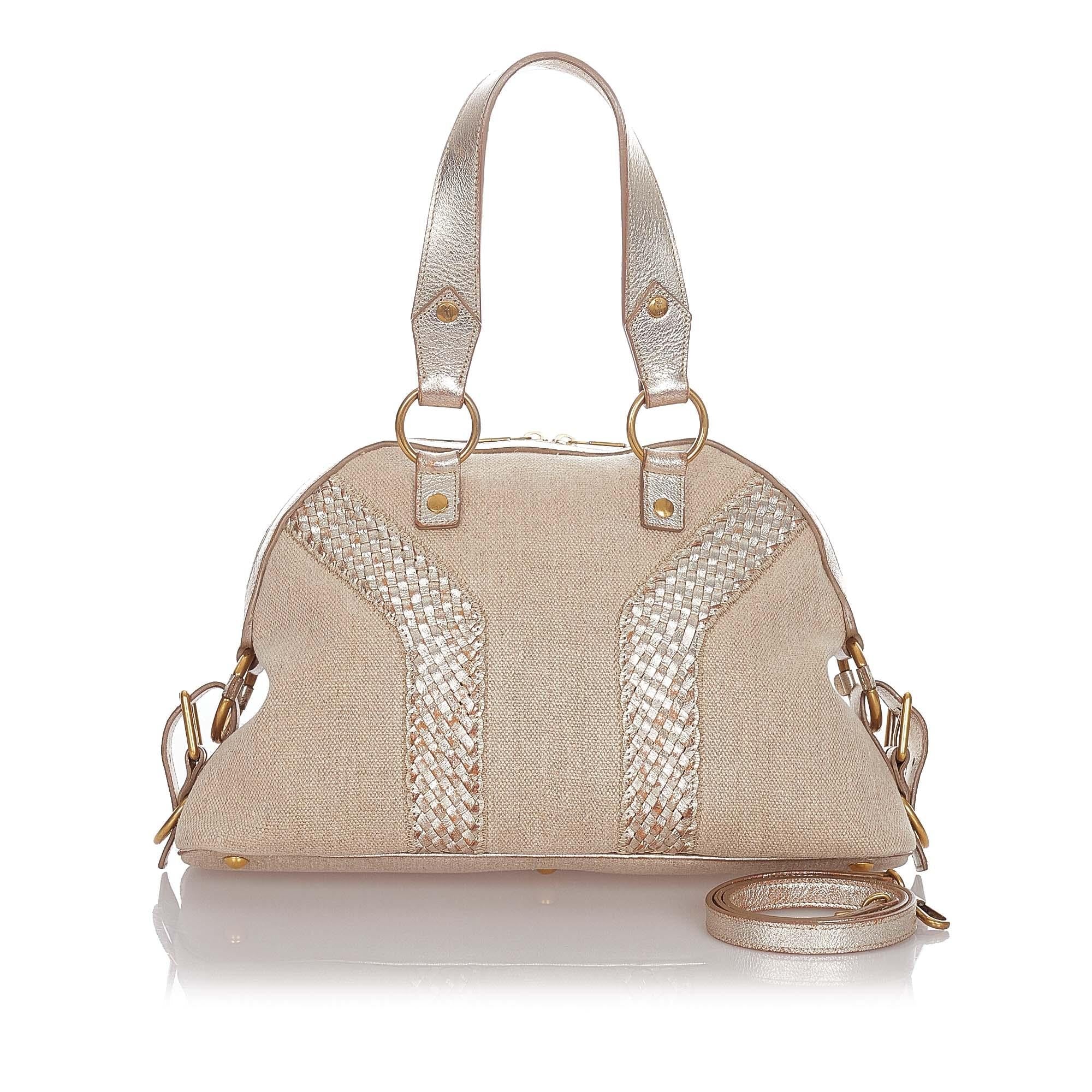 Saint Laurent Muse Canvas Satchel (SHG-22885)
