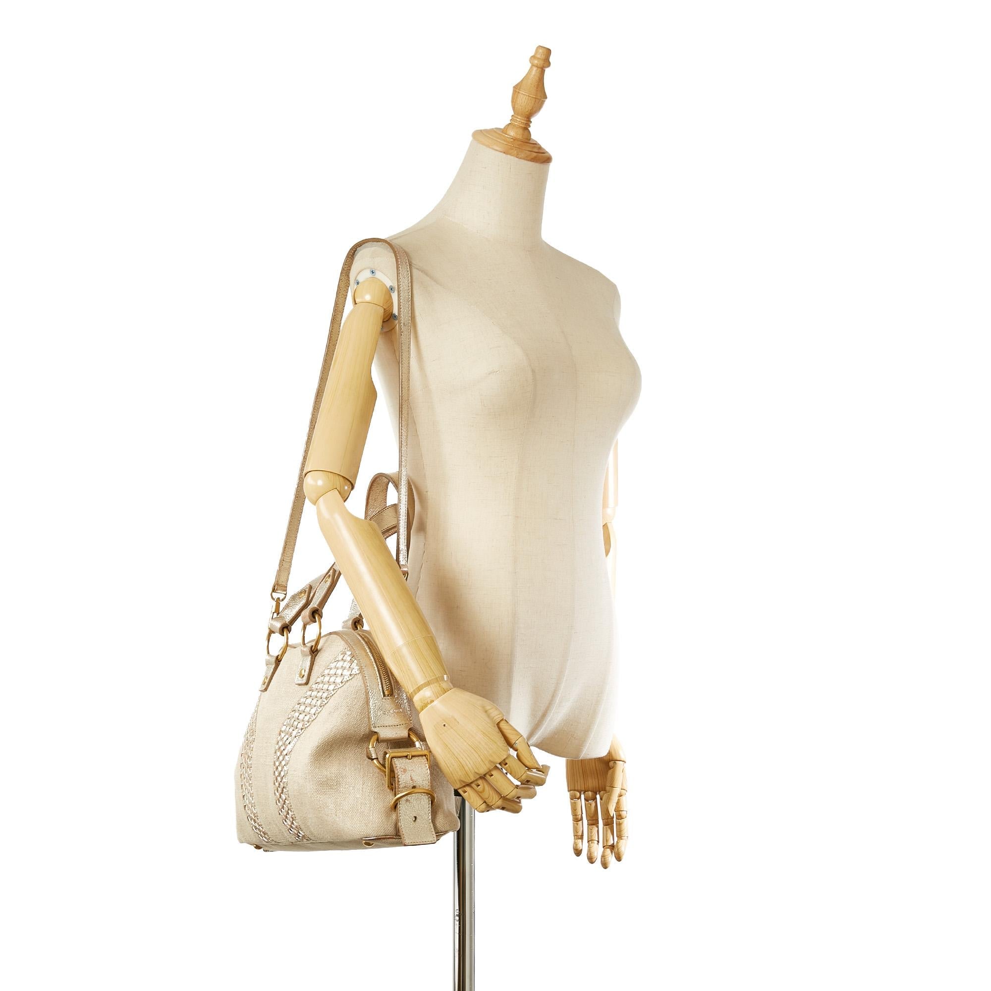 Saint Laurent Muse Canvas Satchel (SHG-22885)