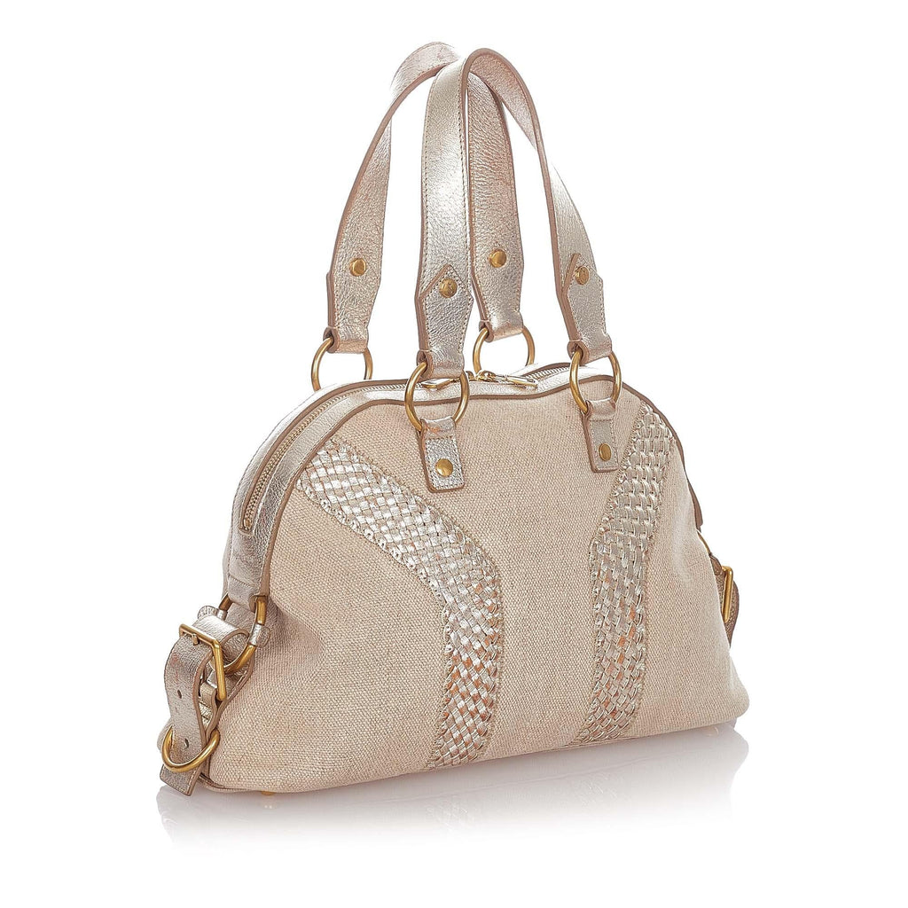 Saint Laurent Muse Canvas Satchel (SHG-22885)