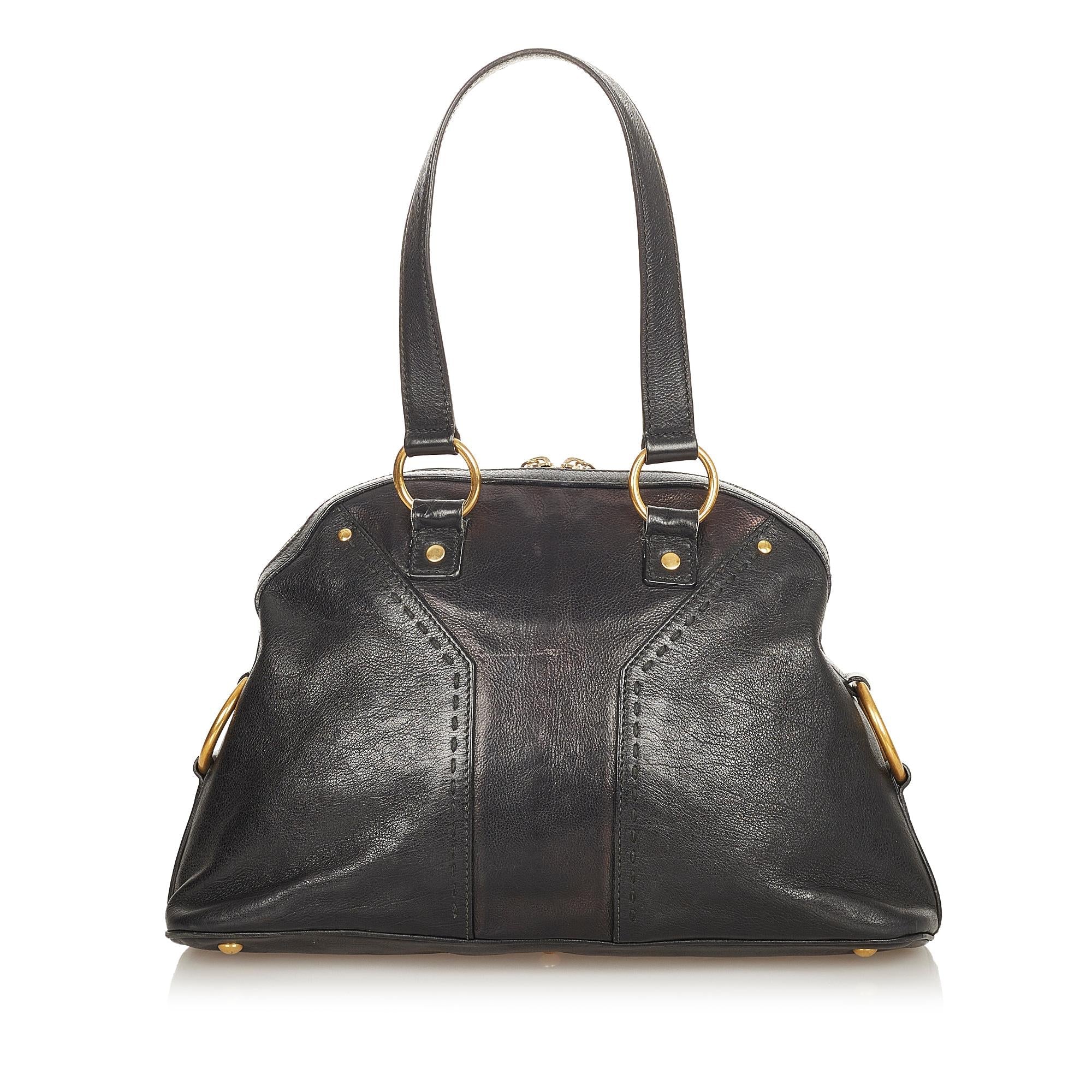 Saint Laurent Muse Leather Handbag (SHG-26478)