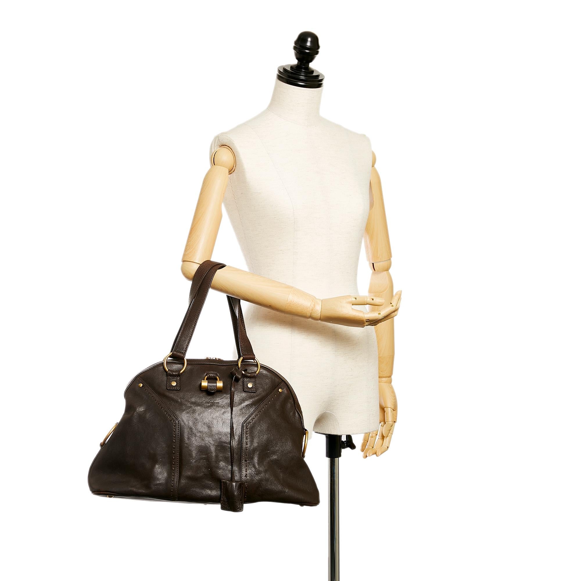 Saint Laurent Muse Leather Handbag (SHG-27419)