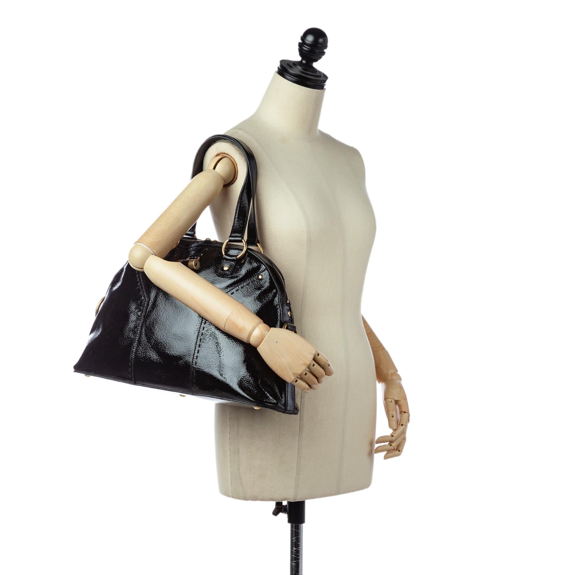 Saint Laurent Muse Patent Leather Handbag (SHG-25592)