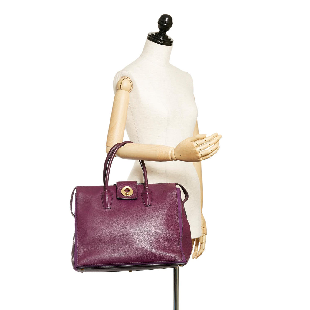 Saint Laurent Muse Two Cabas Leather Handbag (SHG-26908)