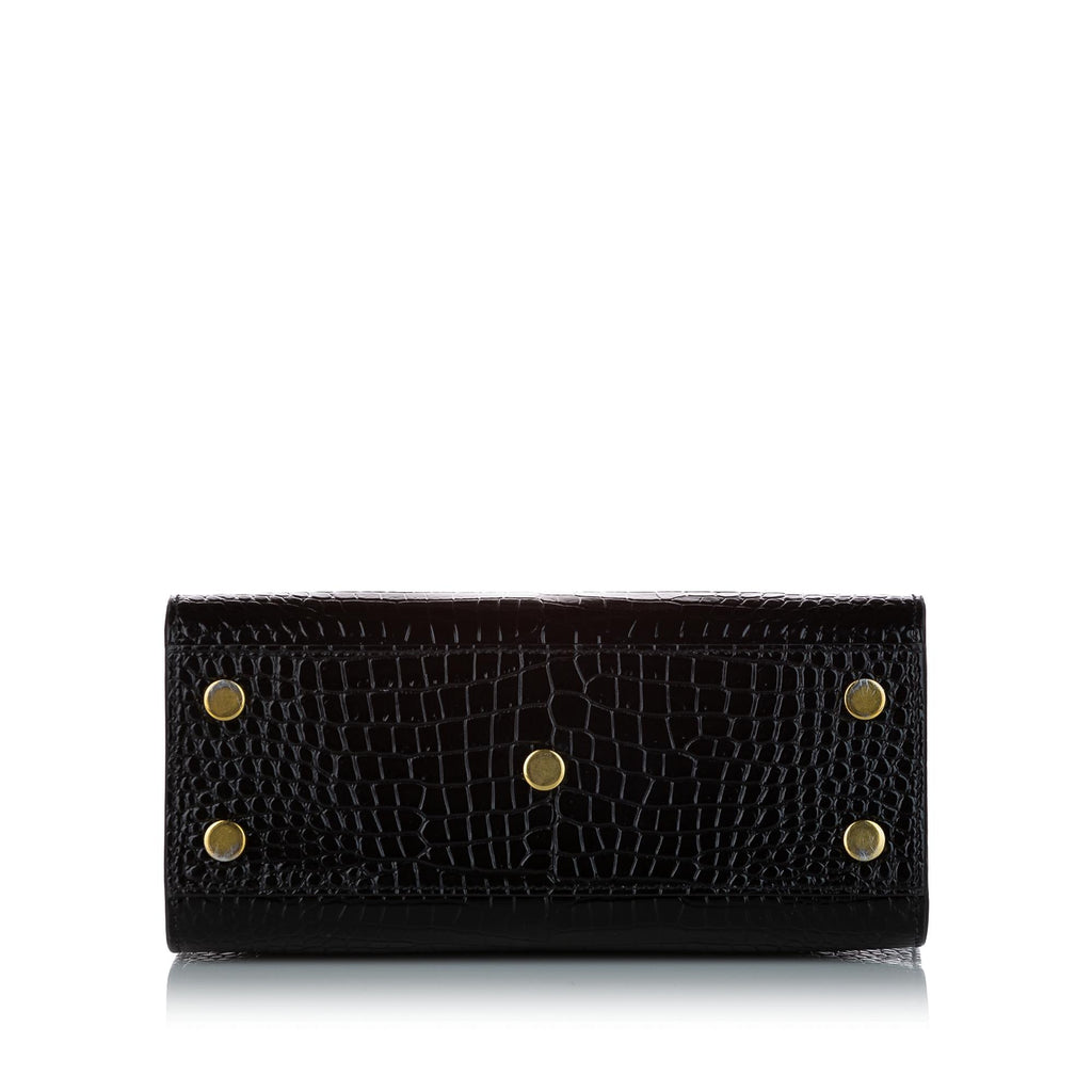 Saint Laurent Nano Sac De Jour Embossed Leather Satchel (SHG-25199)