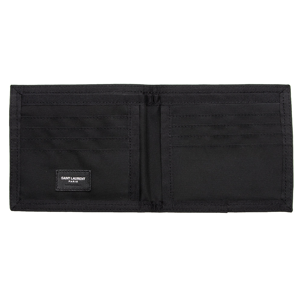 Saint Laurent Canvas Palm Tree Bifold Wallet (SHF-17875)