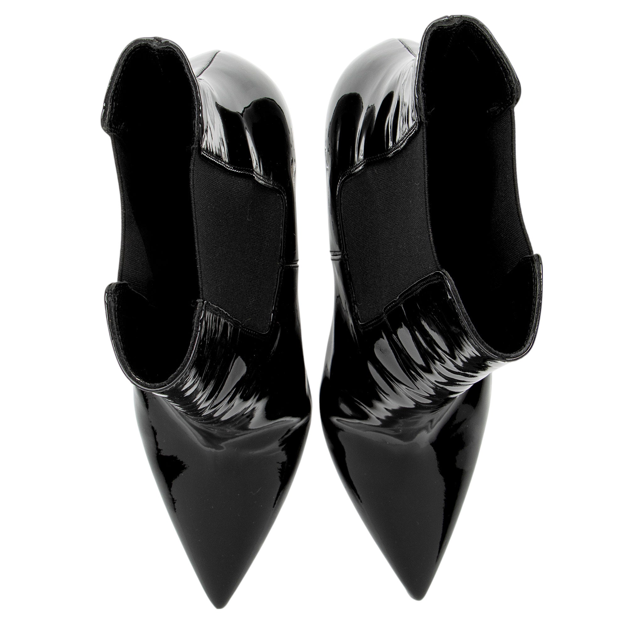 Saint Laurent Patent Leather Opyum Boots - Size 7.5 / 37.5