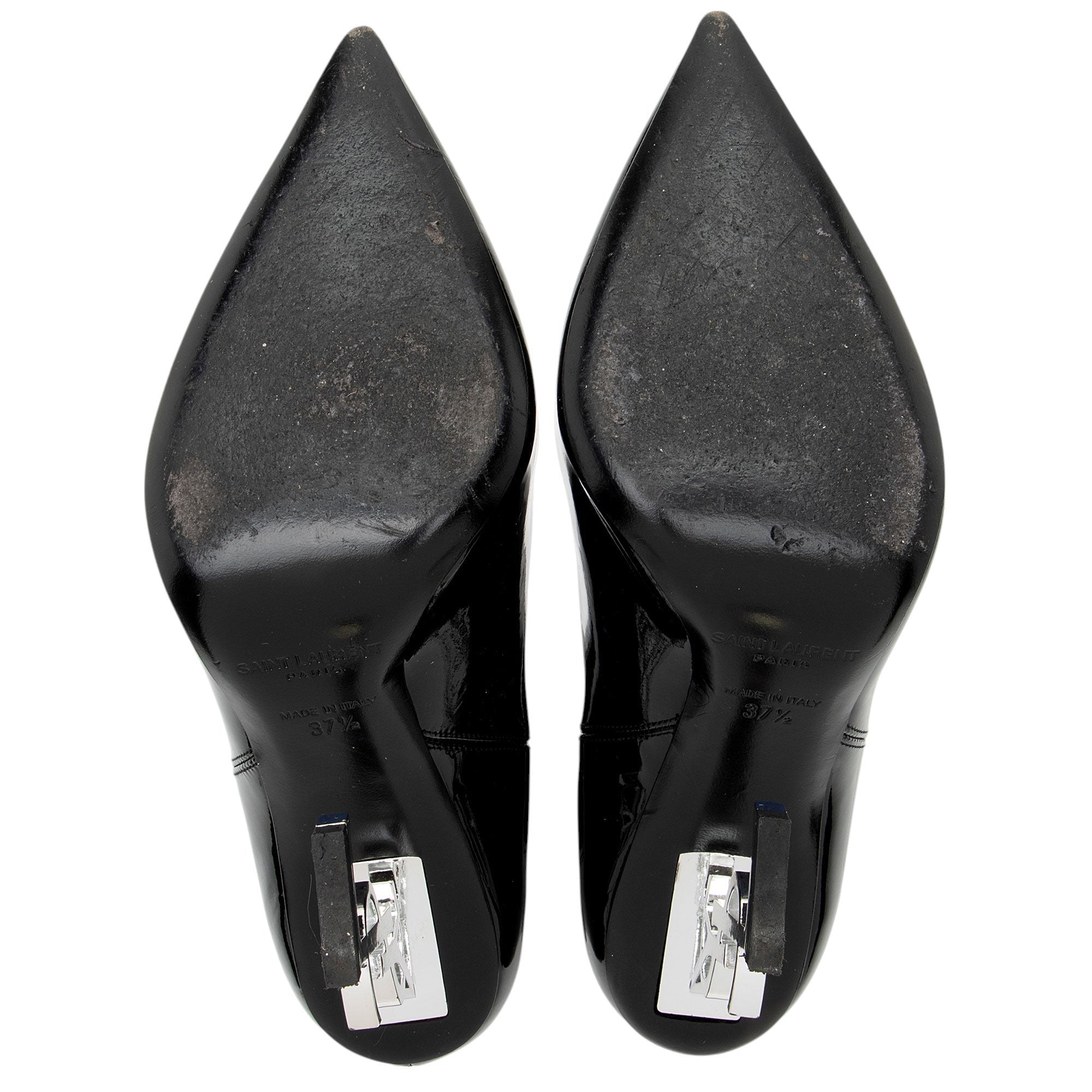 Saint Laurent Patent Leather Opyum Boots - Size 7.5 / 37.5