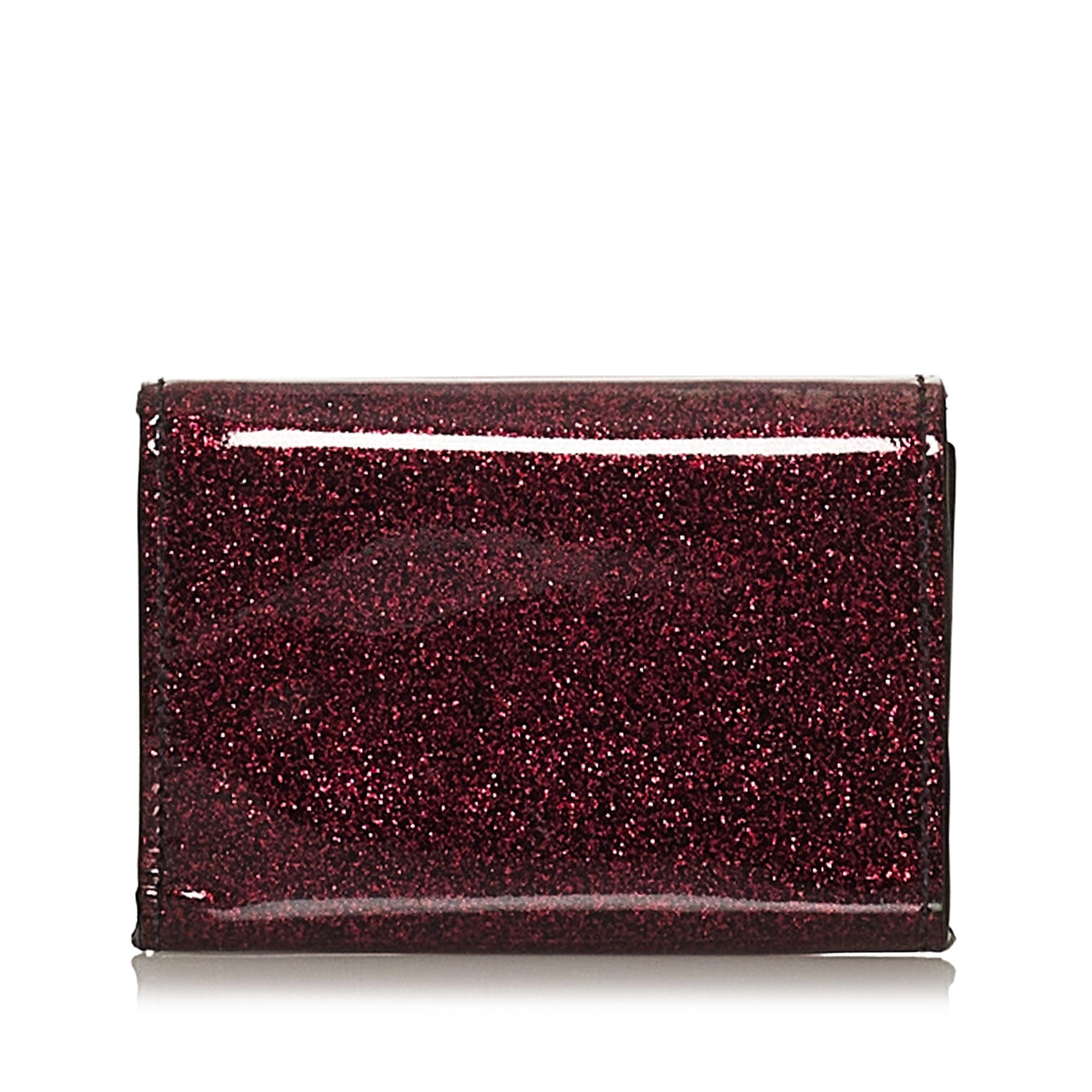 Saint Laurent Patent Leather Small Wallet (SHG-28917)
