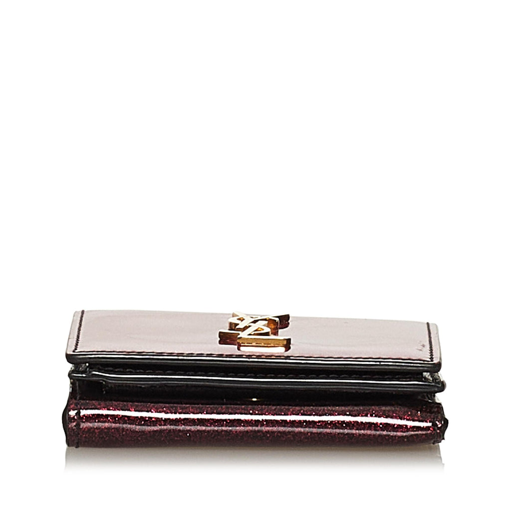 Saint Laurent Patent Leather Small Wallet (SHG-28917)