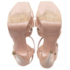 Saint Laurent Patent Leather Tribute Sandals - Size 7.5 / 37.5 (SHF-18726)