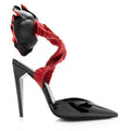 Saint Laurent Patent Slingback Rose Flower Pumps - Size 6 / 36 (SHF-17611)