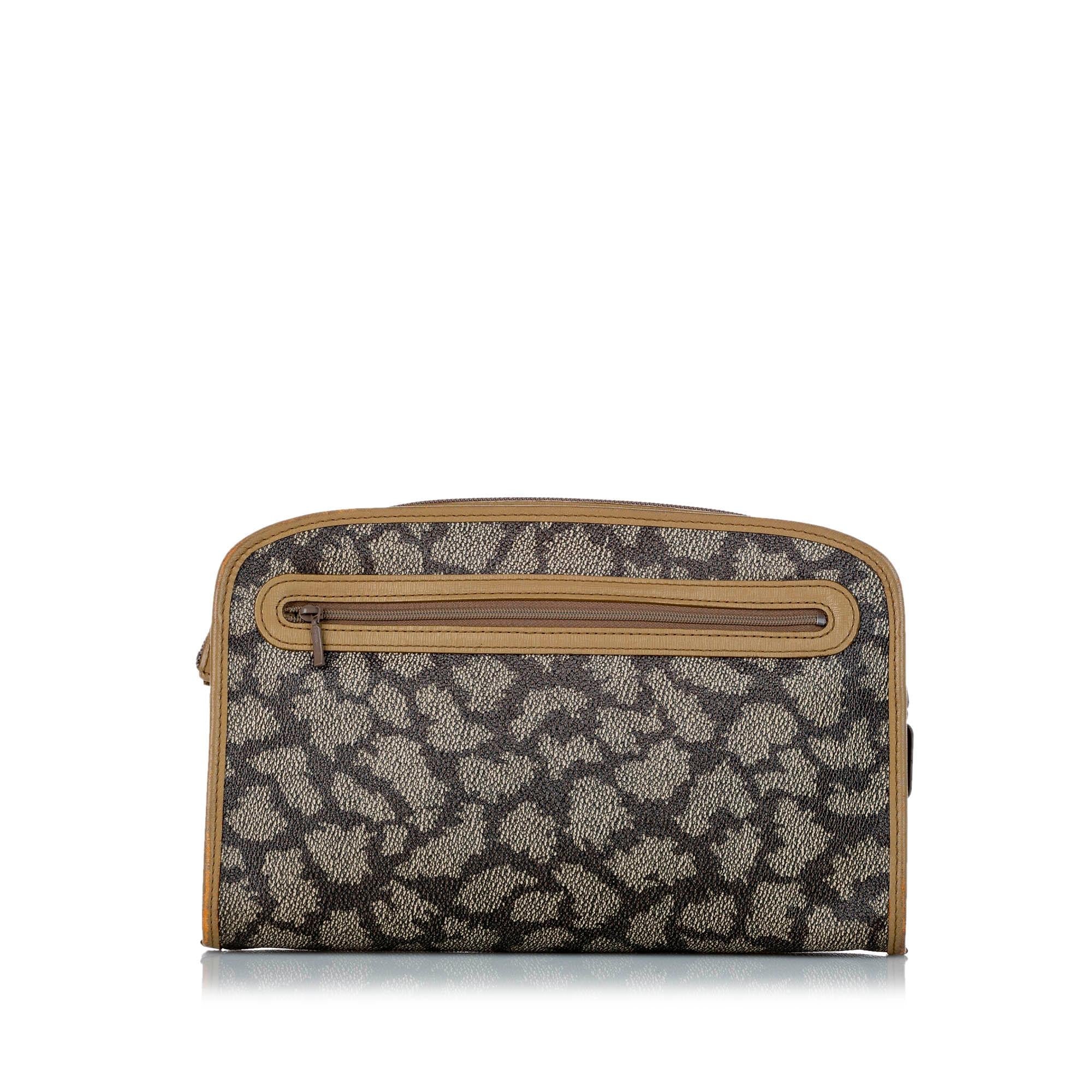 Saint Laurent Printed Leather Clutch Bag (SHG-23003)