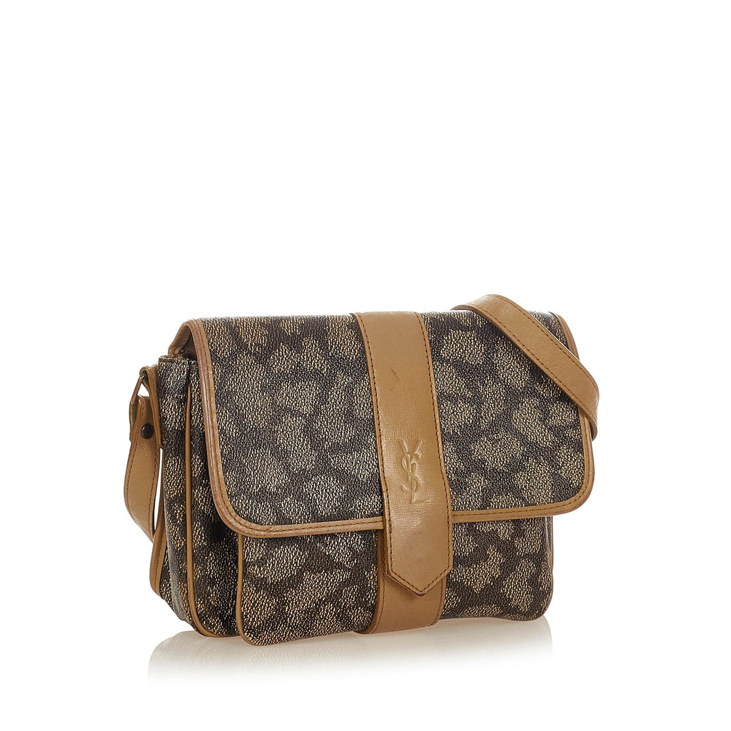 Saint Laurent Printed PVC Crossbody Bag (SHG-26593)
