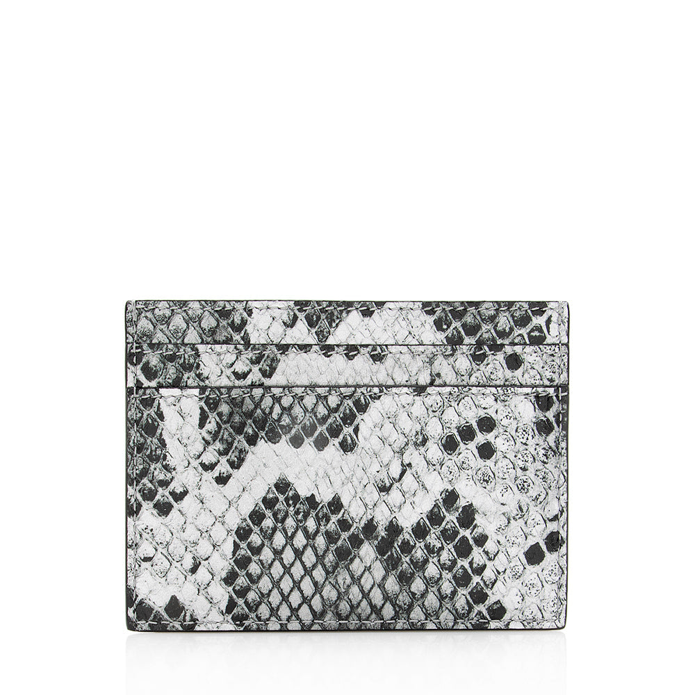 Saint Laurent Python Paris Card Case (SHF-19298)