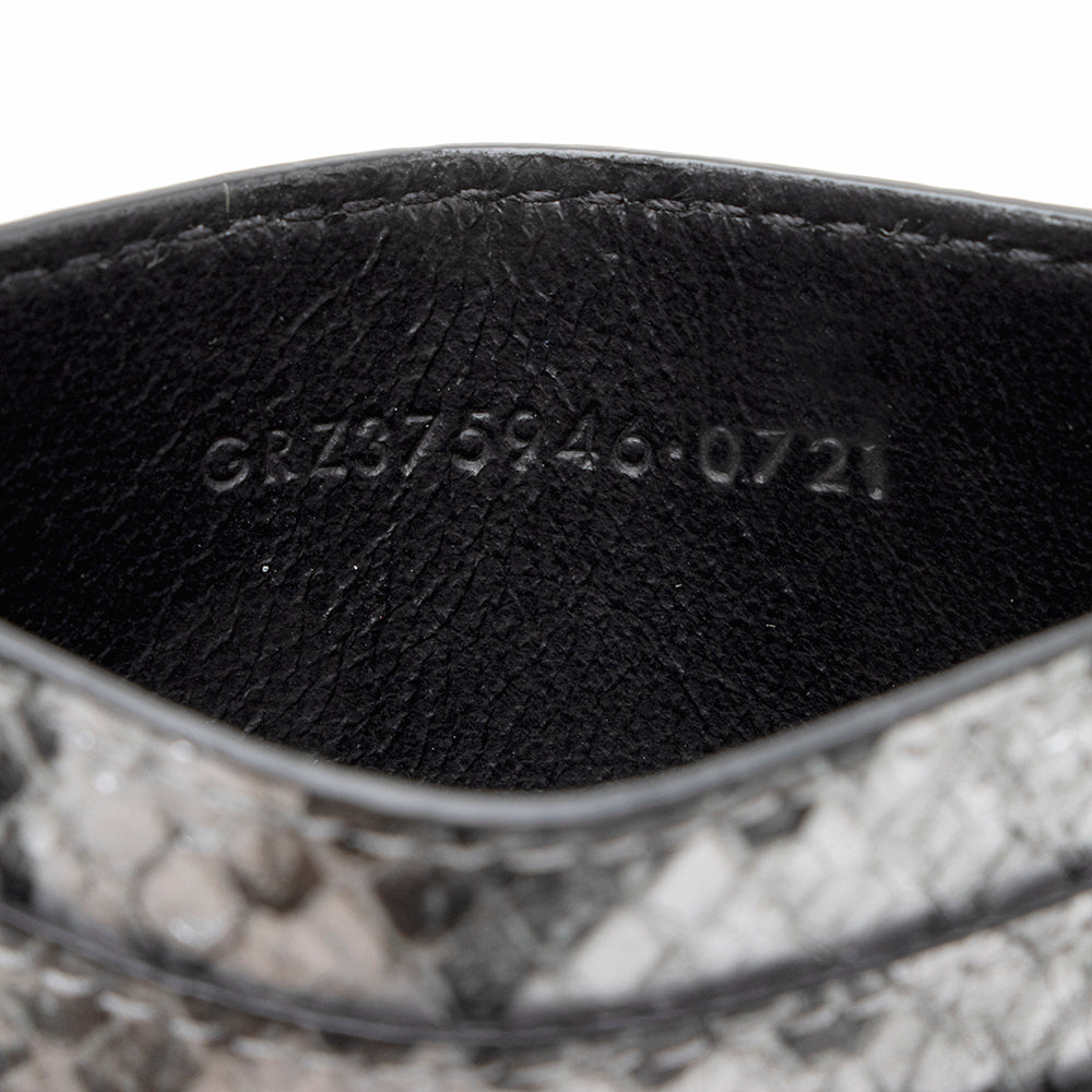 Saint Laurent Python Paris Card Case (SHF-19298)