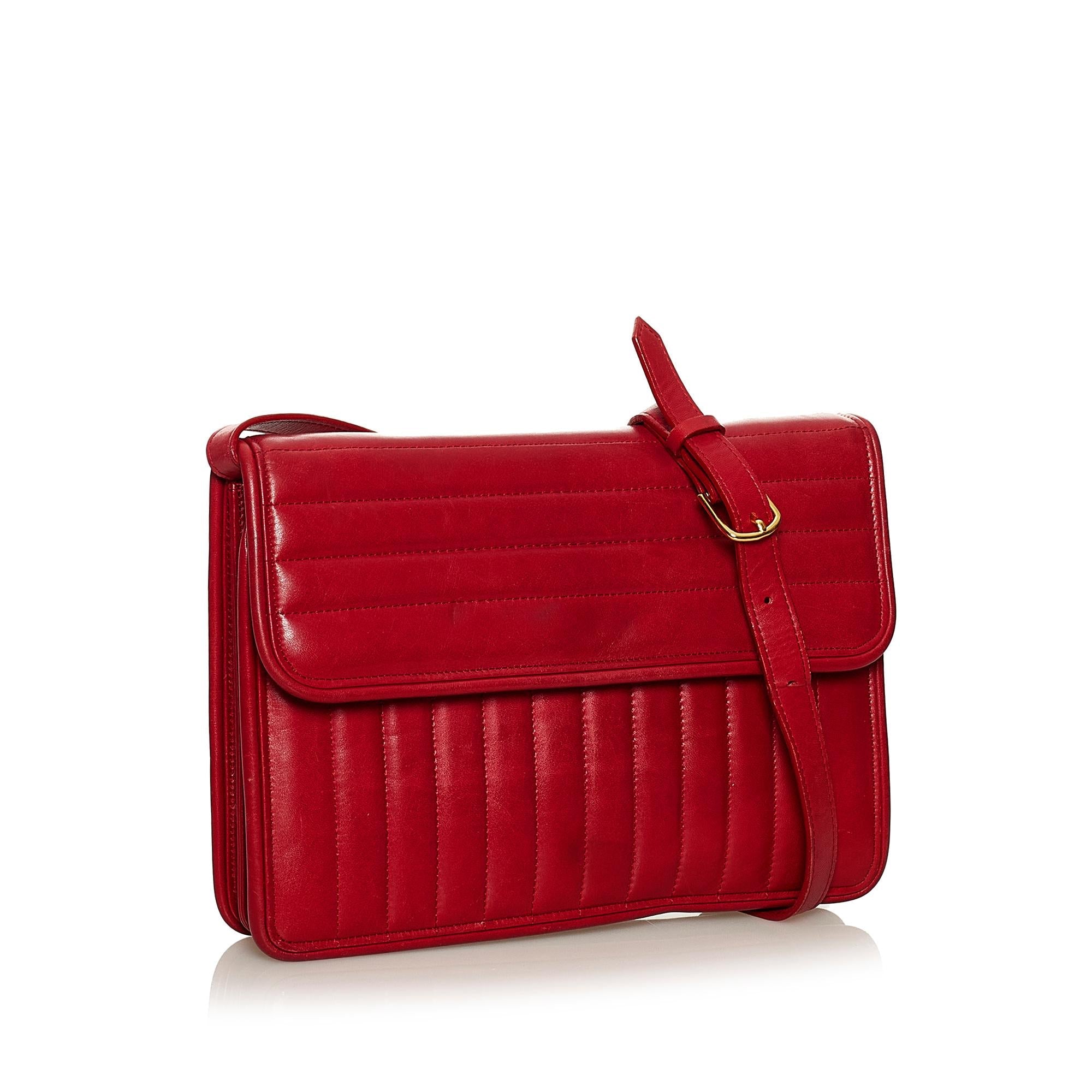 Saint Laurent Quilted Leather Crossbody Bag (SHG-29638)