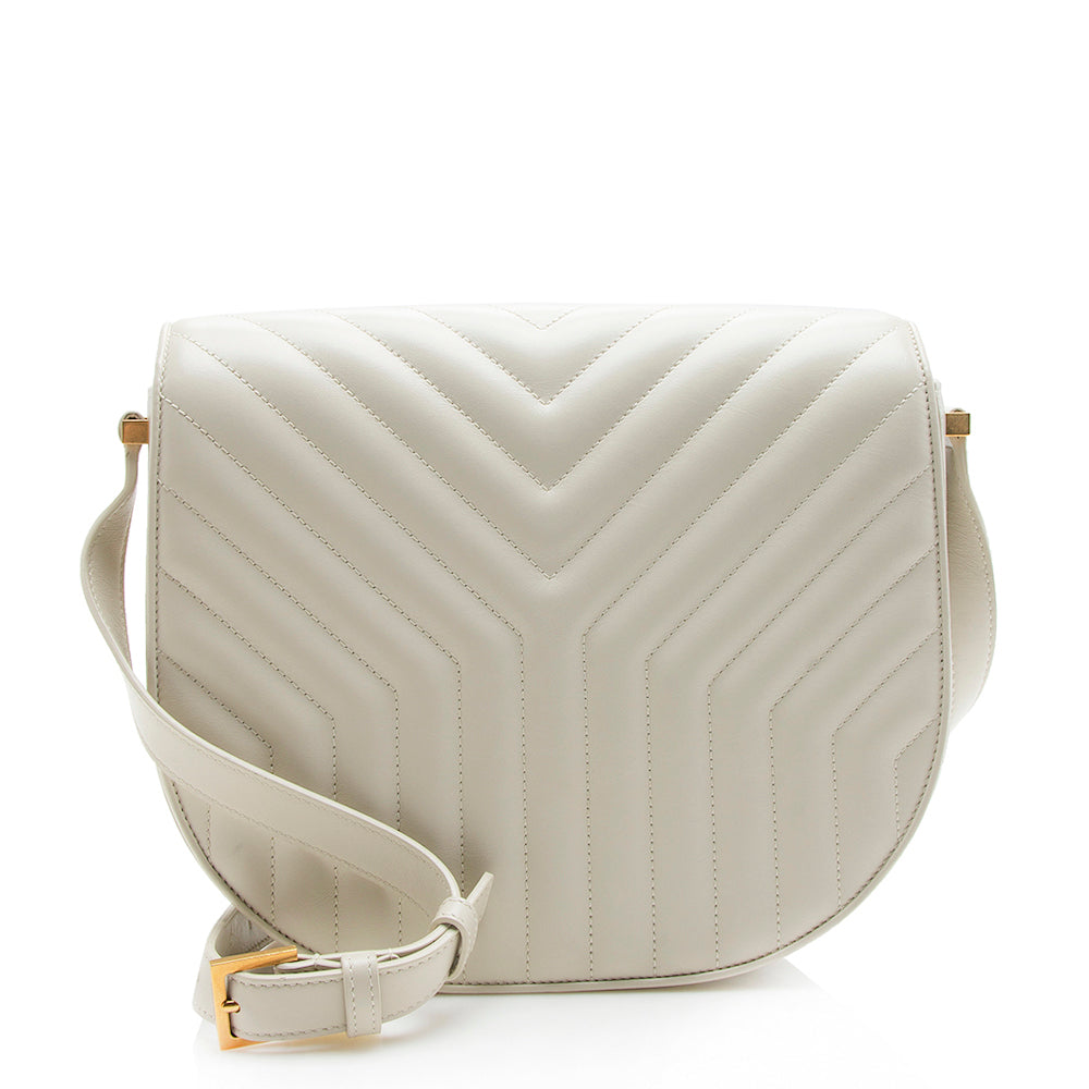 Saint Laurent Quilted Leather Joan Flap Shoulder Bag (SHF-11246)