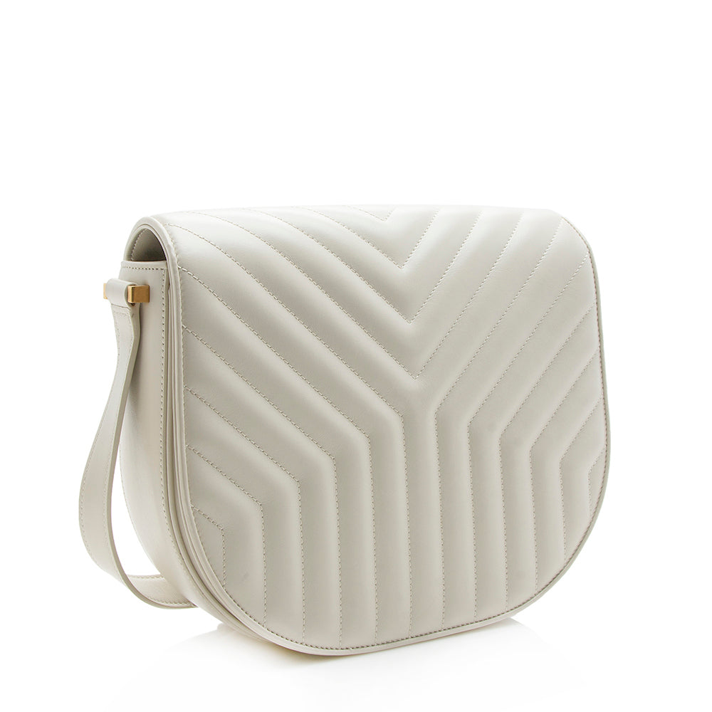 Saint Laurent Quilted Leather Joan Flap Shoulder Bag (SHF-11246)
