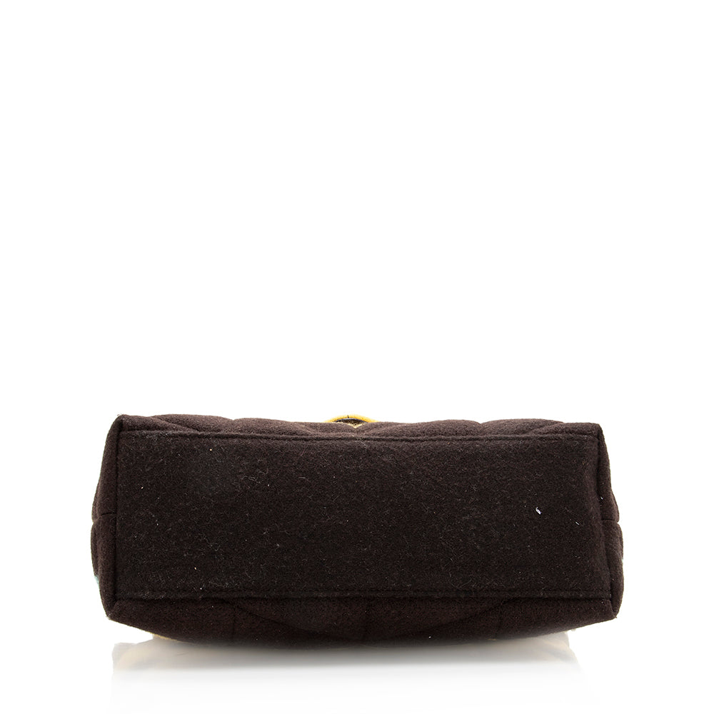 Saint Laurent Quilted Wool Loulou Puffer Shoulder Bag (SHF-19271)