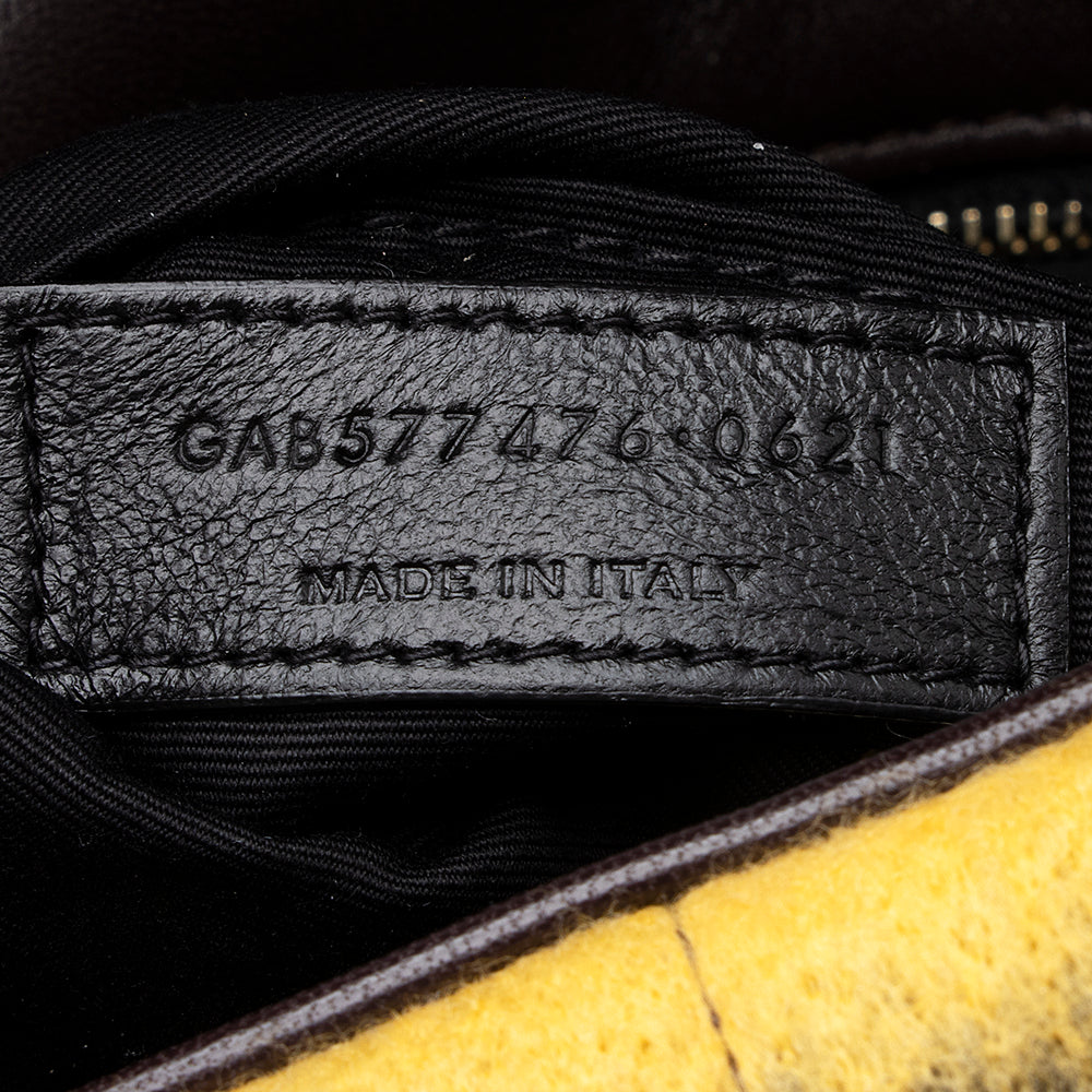 Saint Laurent Quilted Wool Loulou Puffer Shoulder Bag (SHF-19271)