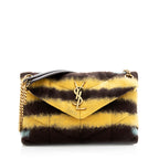 Saint Laurent Quilted Wool Loulou Puffer Shoulder Bag (SHF-19271)