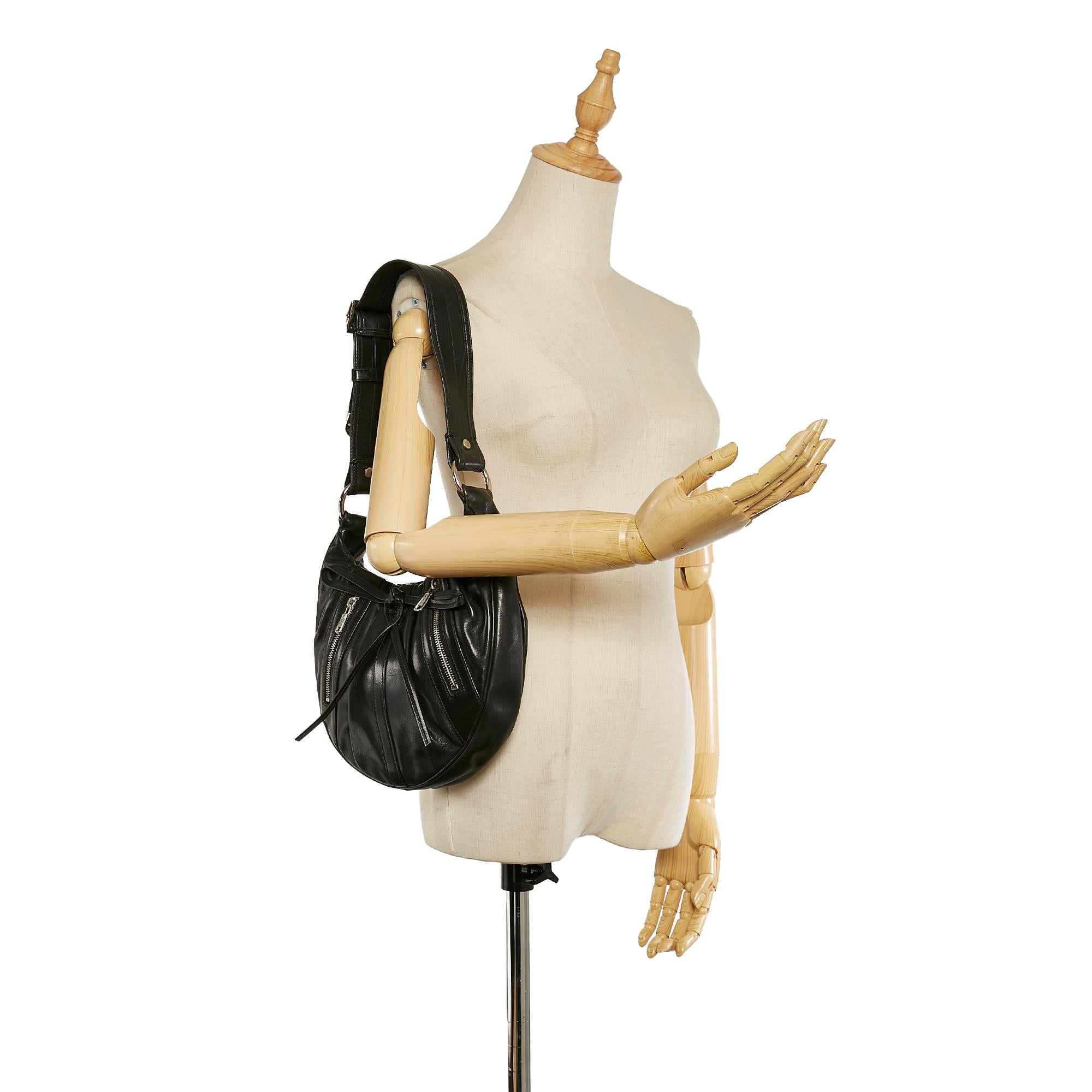 Saint Laurent Rive Gauche Classic Pleated Hobo (SHG-26354)