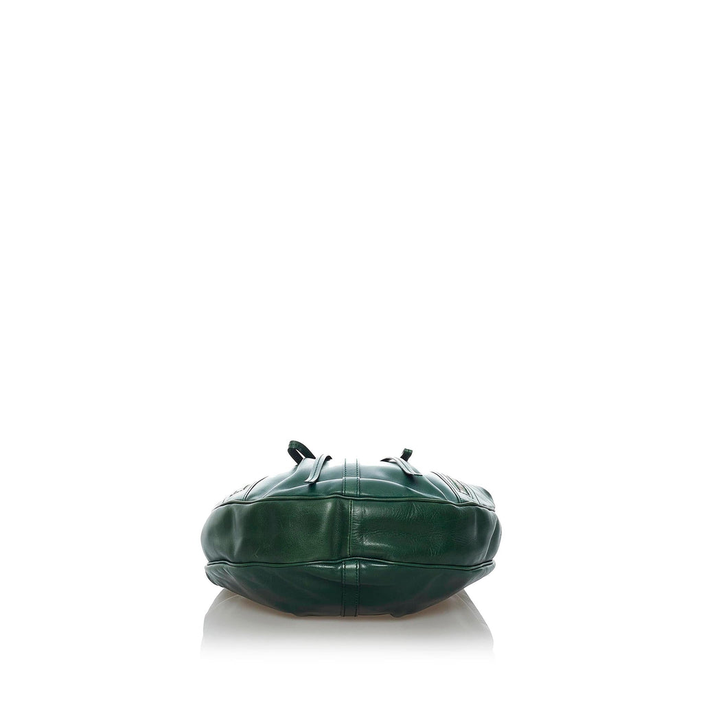 Saint Laurent Rive Gauche Leather Hobo Bag (SHG-29625)
