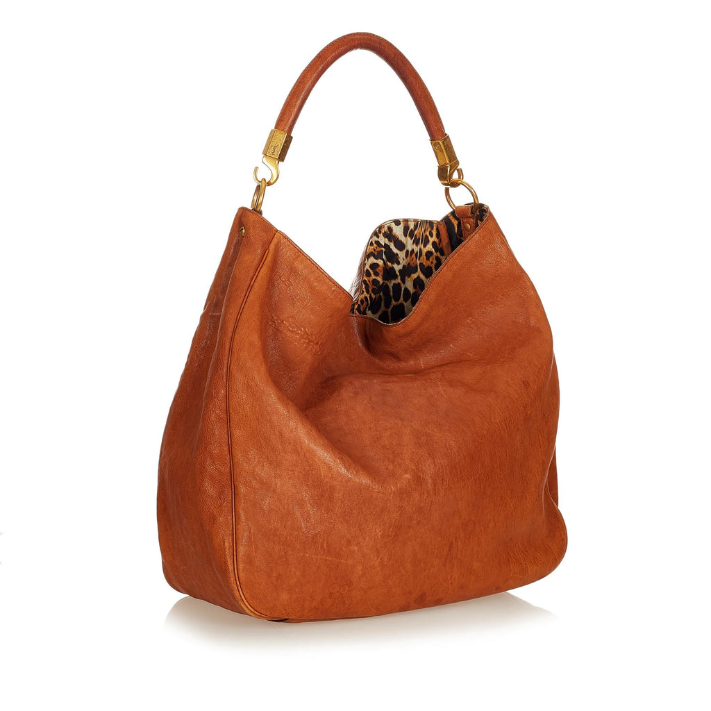 Saint Laurent Roady Leather Hobo Bag (SHG-26907)