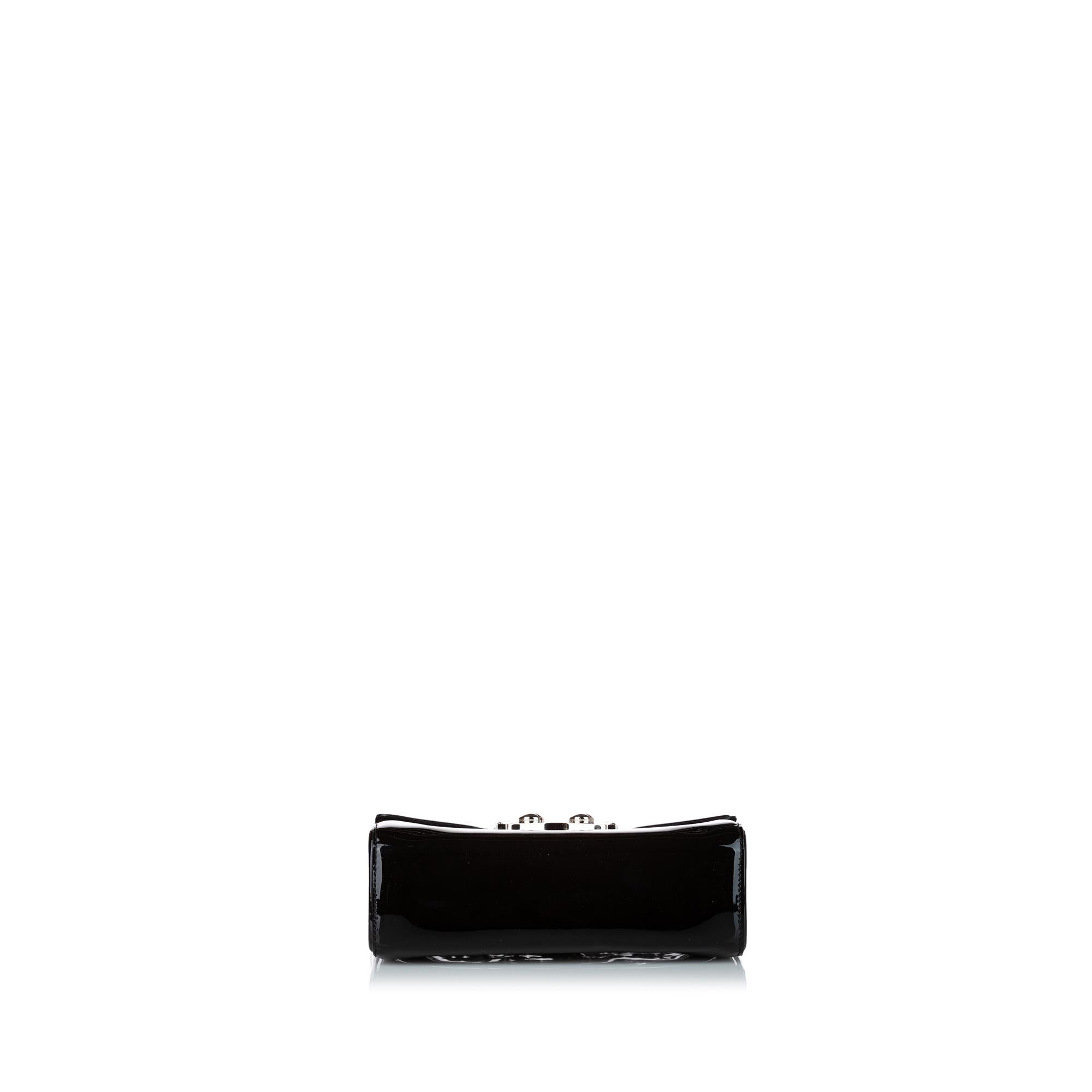 Saint Laurent Sac Le Sixieme Patent Leather Shoulder Bag (SHG-30749)