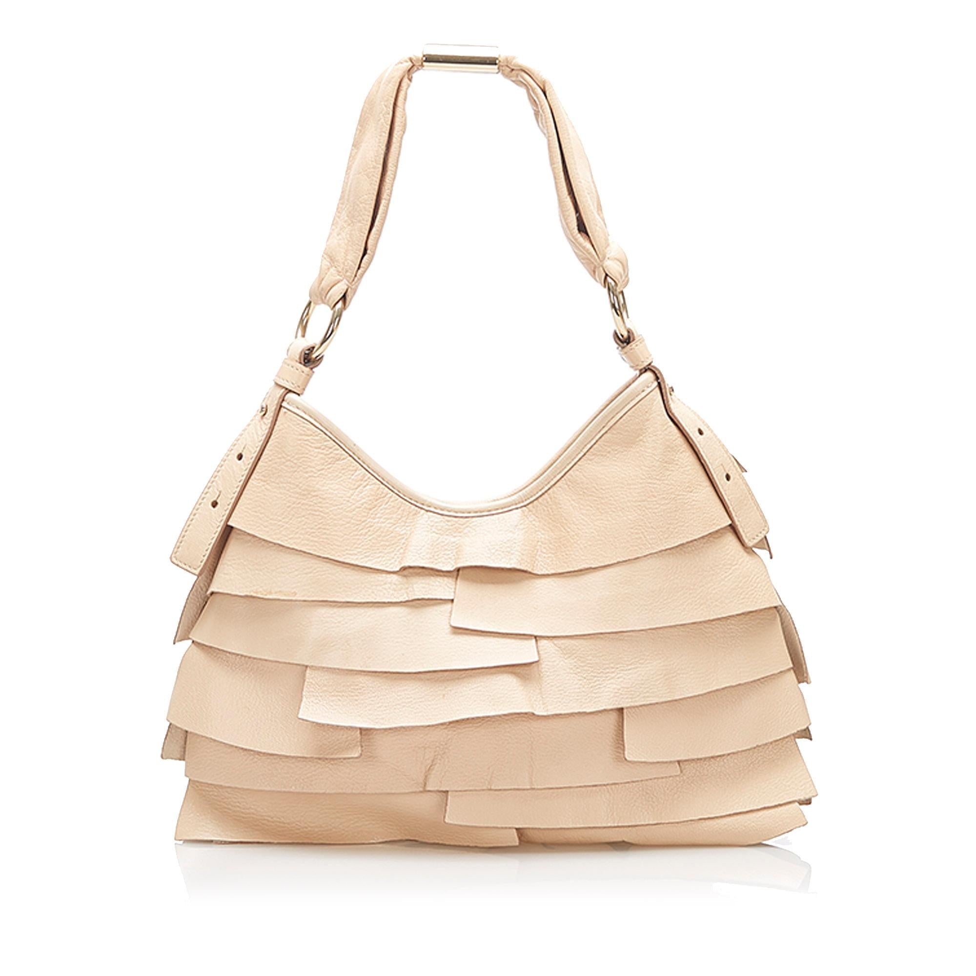 Saint Laurent Saint Tropez Leather Shoulder Bag (SHG-16873)