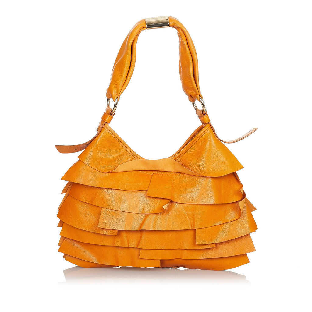 Saint Laurent Saint Tropez Leather Shoulder Bag (SHG-24813)
