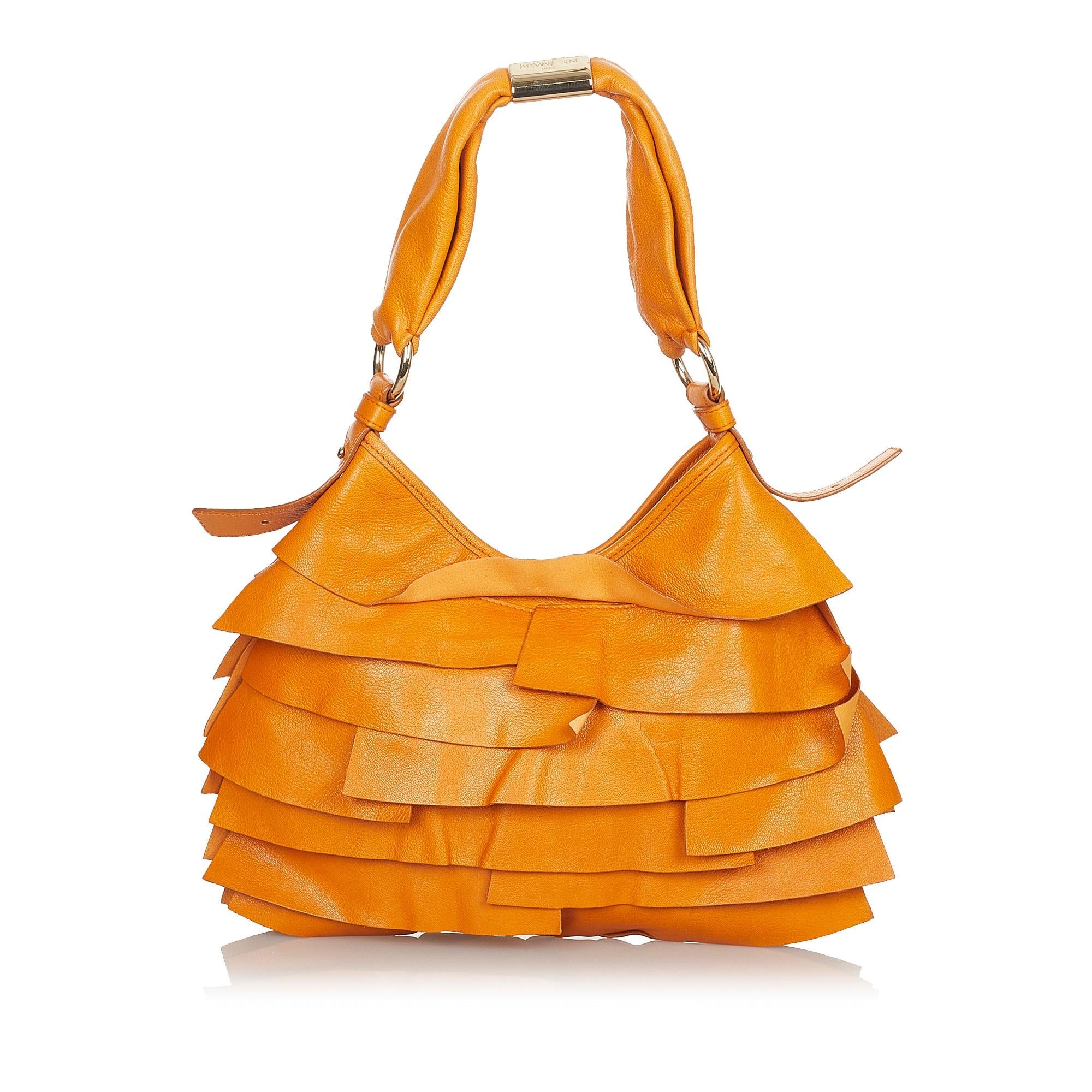 Saint Laurent Saint Tropez Leather Shoulder Bag (SHG-24813)