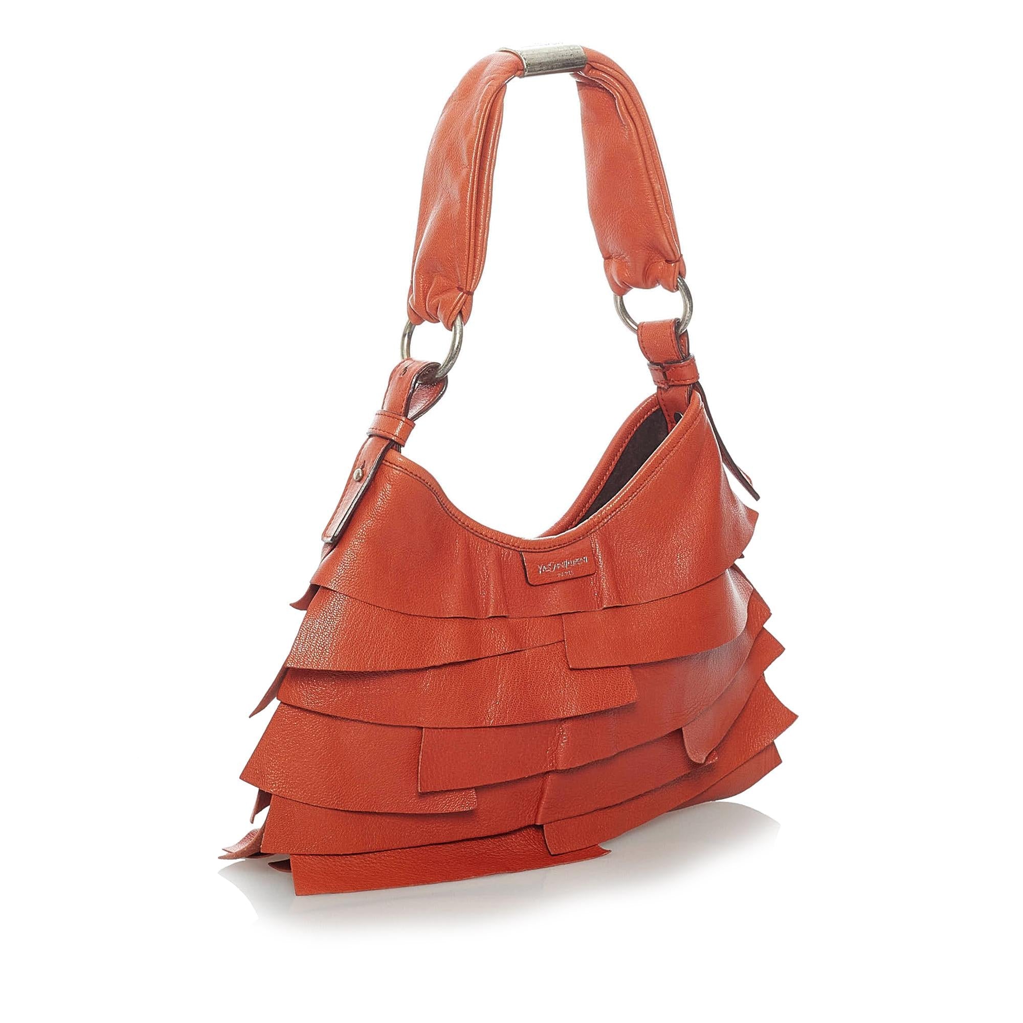 Saint Laurent Saint Tropez Leather Shoulder Bag (SHG-29792)
