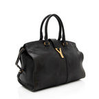 Saint Laurent Calfskin Classic Cabas Chyc Y Medium Tote - FINAL SALE (SHF-18423)