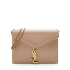 Saint Laurent Smooth Calfskin Monogram Cassandra Shoulder Bag (SHF-14588)