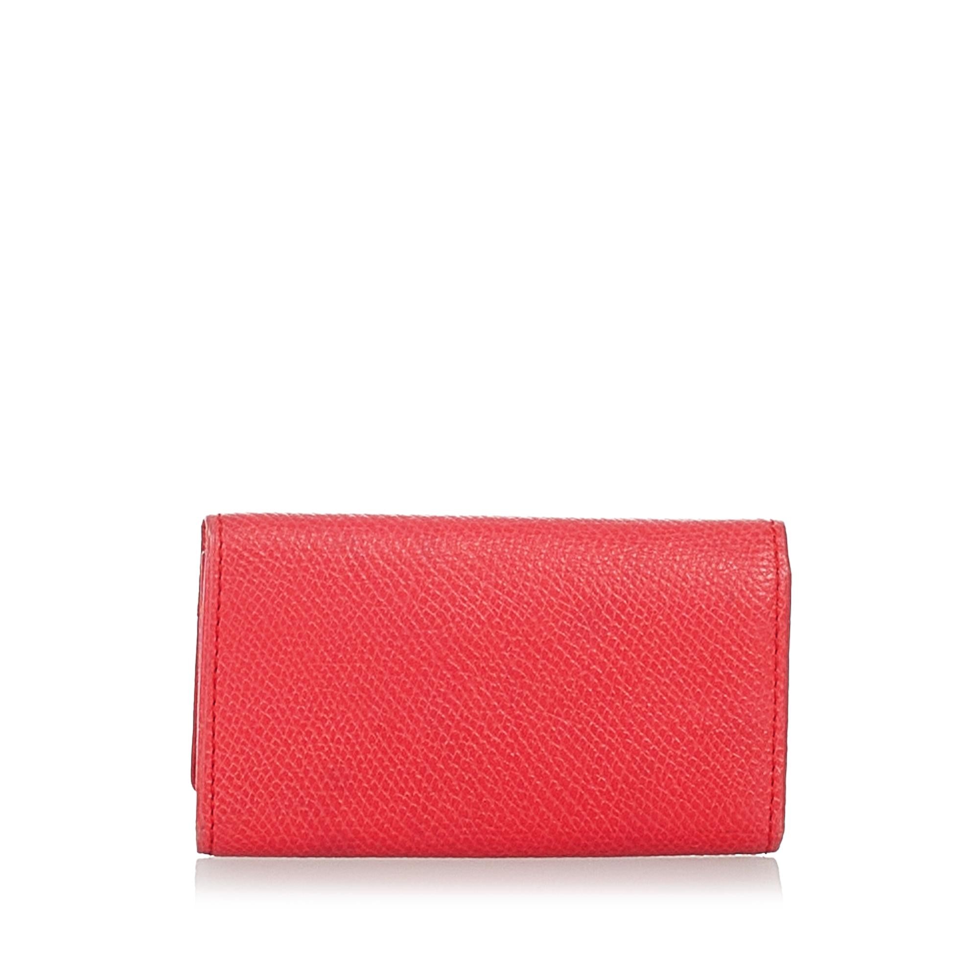 Saint Laurent Studded Leather Key Holder (SHG-26978)