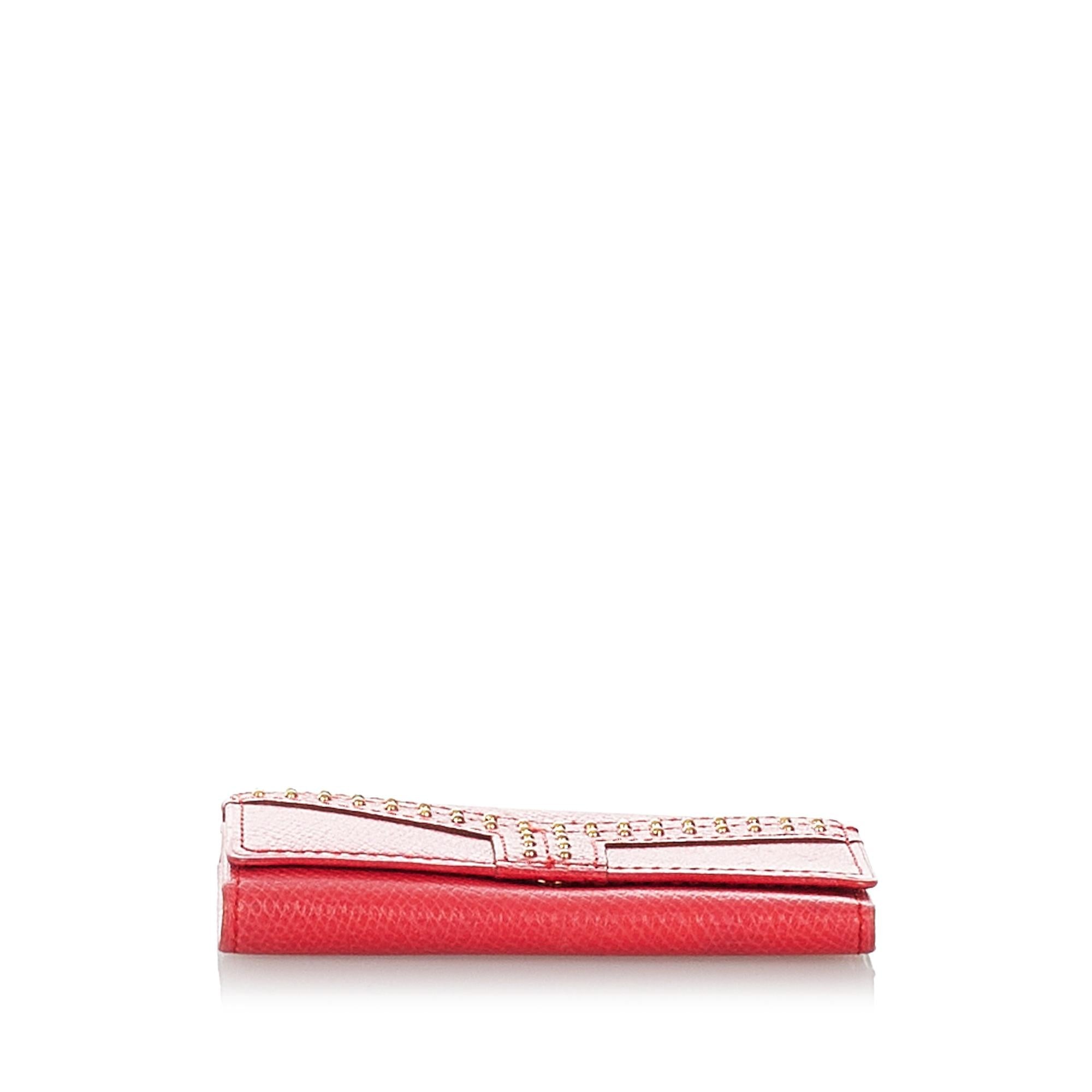 Saint Laurent Studded Leather Key Holder (SHG-26978)