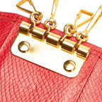 Saint Laurent Studded Leather Key Holder (SHG-26978)