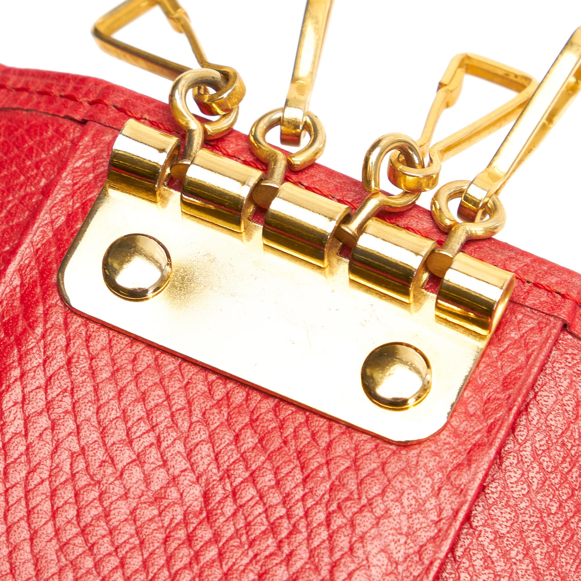 Saint Laurent Studded Leather Key Holder (SHG-26978)