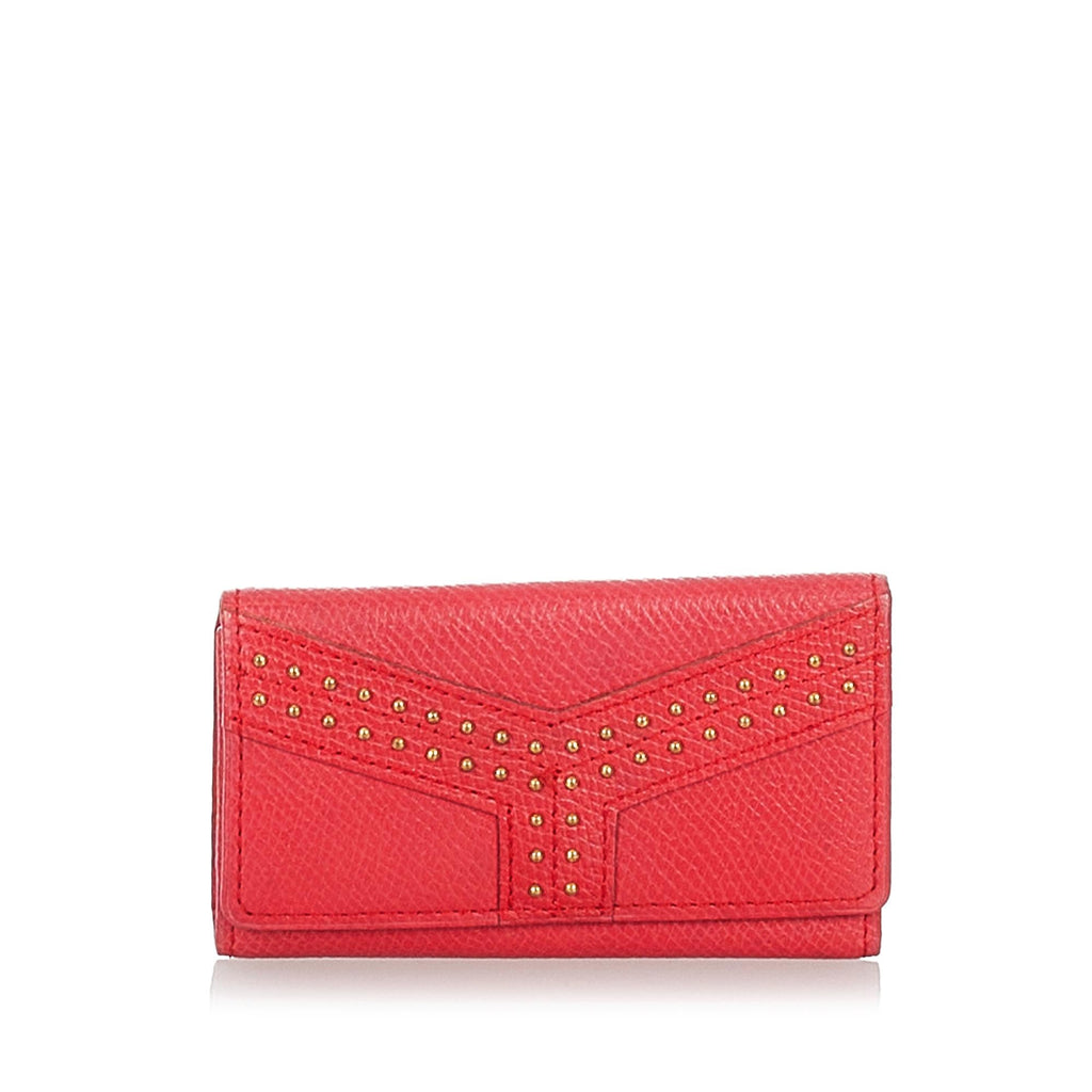 Saint Laurent Studded Leather Key Holder (SHG-26978)