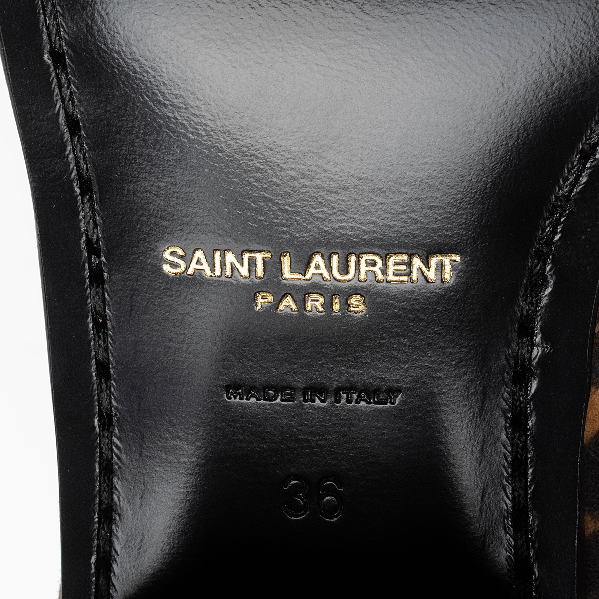 Saint Laurent Suede Leopard Print Vassili Boots - Size 6 / 36 (SHF-aqeffq)