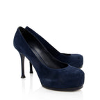 Saint Laurent Suede Tribtoo Pumps - Size 9 / 39 (SHF-18836)
