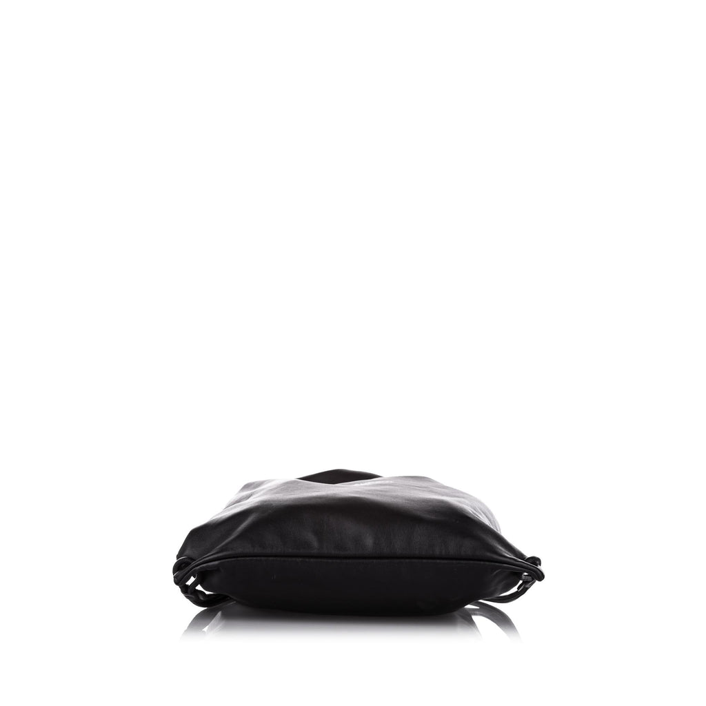 Saint Laurent Teddy Drawstring Leather Backpack (SHG-24541)