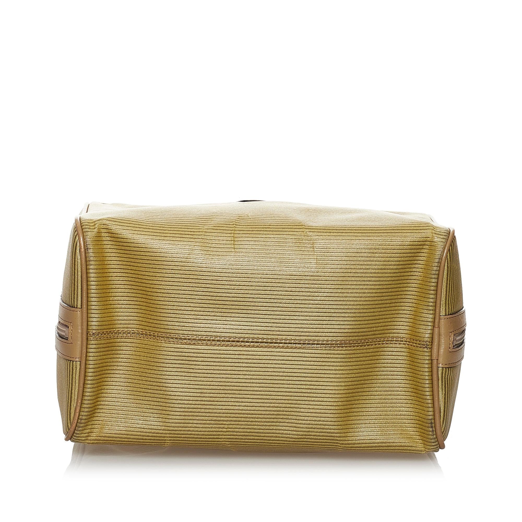 Saint Laurent Weaved Canvas Boston Bag (SHG-30318)