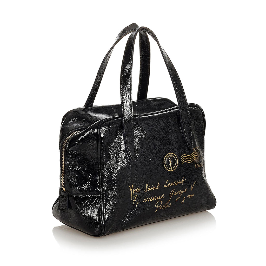 Saint Laurent Y Mail Patent Leather Handbag (SHG-25706)