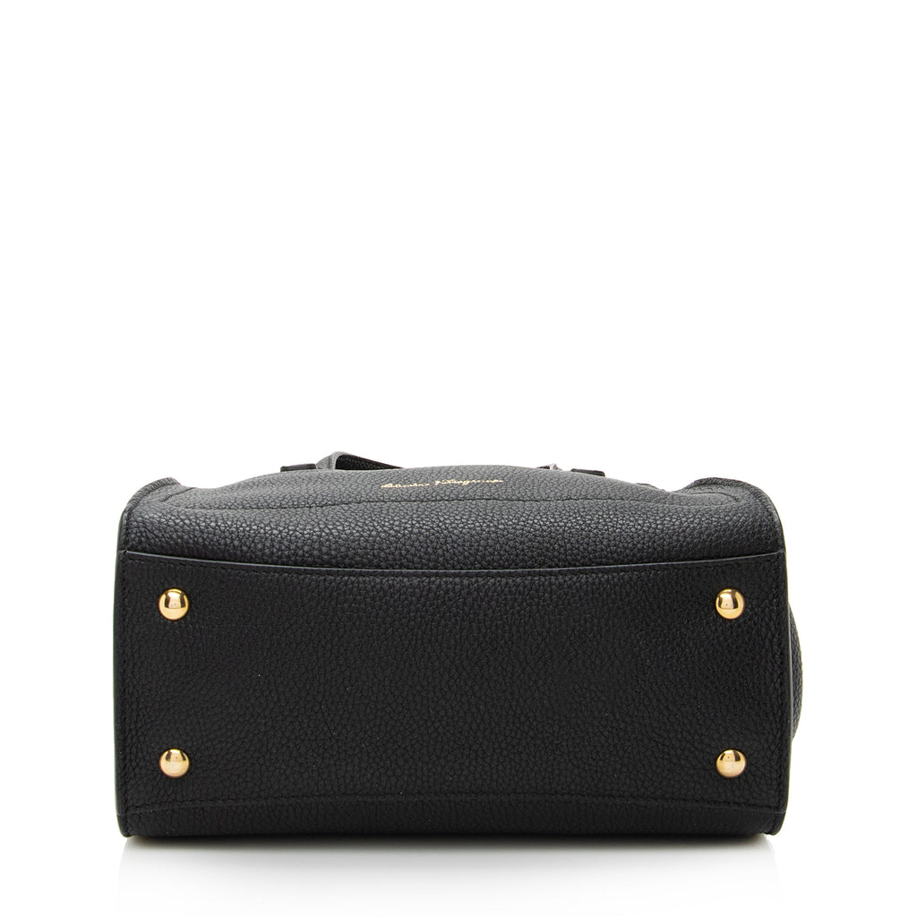 Salvatore Ferragamo Calfskin Amy Mini Tote (SHF-22524)