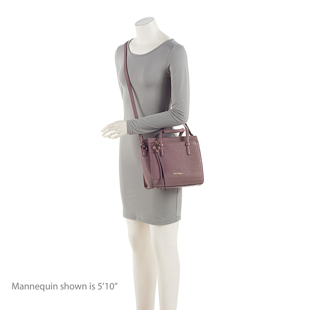 Salvatore Ferragamo Calfskin Amy Mini Tote (SHF-Hzm7kO)