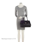 Salvatore Ferragamo Calfskin Ganchini Jules Satchel (SHF-BEZLds)