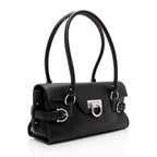 Salvatore Ferragamo Calfskin Ganchini Jules Satchel (SHF-5PXr2S)