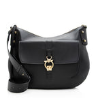 Salvatore Ferragamo Calfskin Gancini Pocket Messenger Bag (SHF-20244)